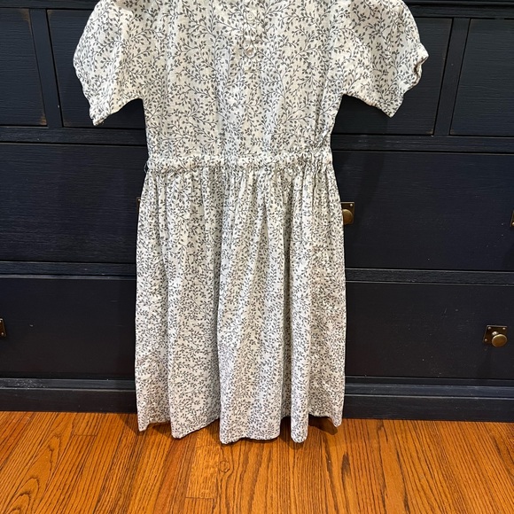 NWOT Rylee + Cru Gathered Waist Floral Leaf Print Cotton Dress Size 8-9y - Picture 5 of 8